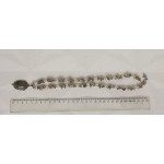 Колье-кулон из лабрадорита, овал 25х18мм, оправа медальон