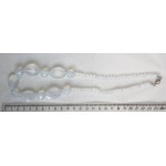 Колье опал (синт.), овалы и шарик огранка