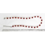 Бусы из халцедона и сердолика, шарик 8мм