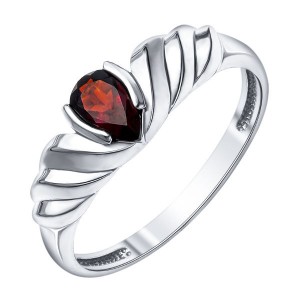 C925 Кольцо 1,45г гранат родирование