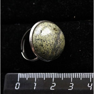 Кольцо со змеевиком, круг 20мм, безразмерное