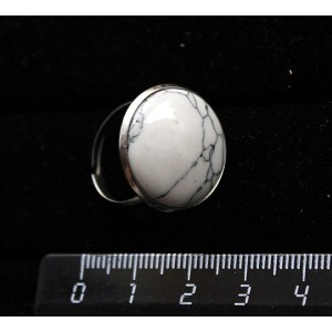 Кольцо с каулитом, круг 20мм, безразмерное