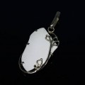 Кулон из агата белого, 24*40мм