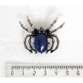 Брошь-кулон из лазурита "паук" 42х35мм.