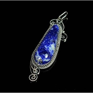 Кулон с лазуритом, 15*52 мм