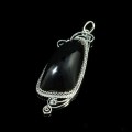 Кулон обсидиан, 21*53мм