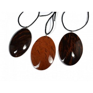 Кулон из обсидиана "Овал" 49*75мм