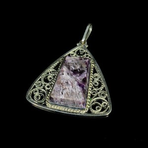 Кулон чароит 41*44мм