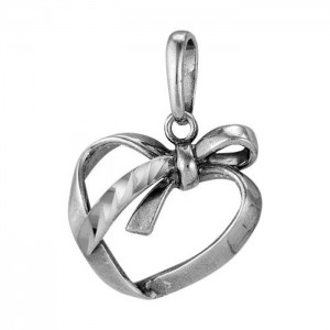 Кулон посеребрение с оксидированием "Подарок от сердца" Кулон посеребрение с оксидированием "Подарок от сердца"