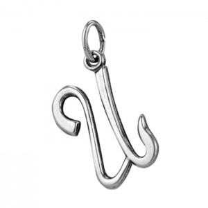 Кулон посеребрение с оксидированием "Буква И" Кулон посеребрение с оксидированием "Буква И"