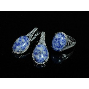 Кольцо Серьги с лазуритом Кольцо Серьги с лазуритом