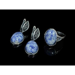 Кольцо Серьги с лазуритом Кольцо Серьги с лазуритом