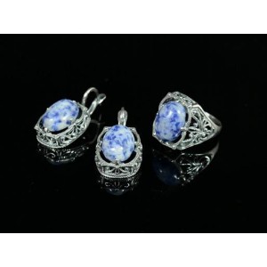 Кольцо Серьги с лазуритом Кольцо Серьги с лазуритом