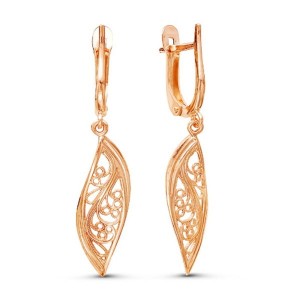 Серьги позолота "Ферч"