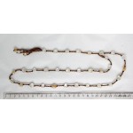 Колье с кисточкой из цитрина на петельке, длина регулируется, овалы