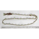 Колье с кисточкой из оникса на петельке, длина регулируется, шарики 8мм, 6мм и бисер