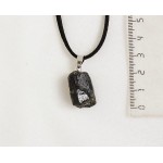 Кулон из турмалина черного (шерл) необработанного, 1 камень