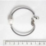 Браслет из жемчуга, шарик 11мм, на струнке