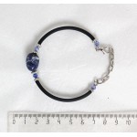 Браслет из содалита, галтовка от 12мм, на струнке