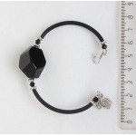 Браслет из раухтопаза, крупная огранка 23-28мм, на струнке