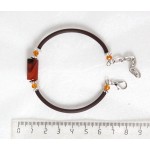 Браслет из сердолика, цилиндр 16х8мм, на струнке