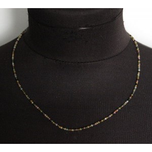 Бусы из турмалина шарик 2мм, 42см