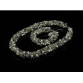 Бусы, браслет из циркона "Жгут-трансформер" цв.серебристо-белый, 48см, 20см