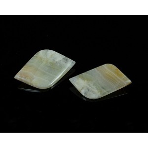 Брошь из агата-переливта 60*25мм