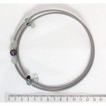 Колье из флюорита на струнке, шарики 10мм, 8мм и 6мм