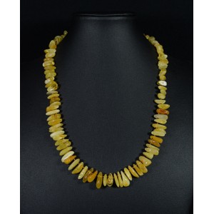 Бусы из янтаря, рожки молочно-медовый, 50см Бусы из янтаря, рожки молочно-медовый, 50см