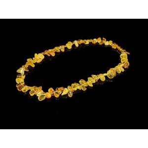 Бусы из янтаря, облепиха медовый, молочный, 51см, 26гр