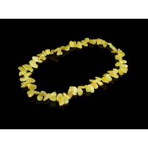 Бусы из янтаря, облепиха медово-молочный, 50см