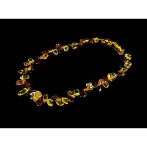 Бусы из янтаря, облепиха лимонный, медовый, коньячный, 48см