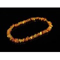 Бусы из янтаря, галтовка св.коньячный, 51см