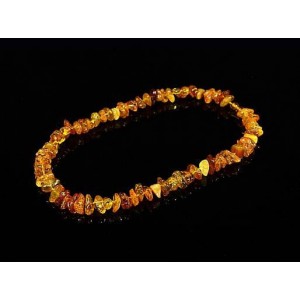 Бусы из янтаря, галтовка св.коньячный, 51см