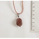 Кулон из розового кварца, овал витой 20х15мм