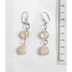 Серьги из цитрина, овалы 11-15мм на колечках