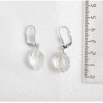 Серьги из горного хрусталя, бусина от 15мм, крупная огранка