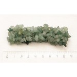 Браслет из кварца зеленого, галтовка, длина 16-17см