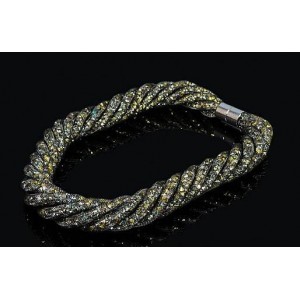 Бусы из циркона 6 нитей скрученые цв.лазурный, 54см