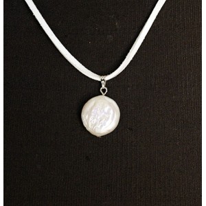 Кулон из жемчуга барокко, круг 18мм