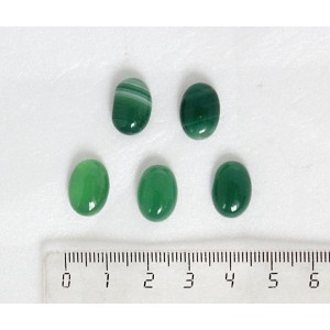 Агат зеленый (тонировка), кабошон овал 14х10мм