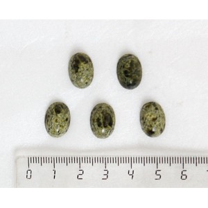 Змеевик, кабошон овал 14х10мм