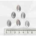 Кошачий глаз (синт.), цвет серый, огранка, кабошон овал 14х10мм