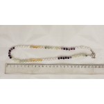 Бусы из аметиста, горного хрусталя, пренита и цитрина, шарик 6мм огранка