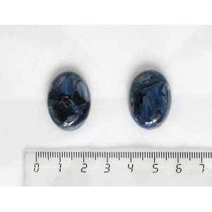 Кианит, кабошон-мозаика овал 25х18мм