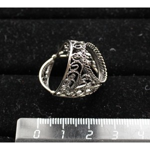 Основа для кольца, филигрань, ручная работа, сеттинг овал 18х13мм