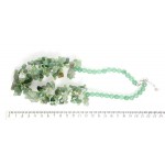 Колье объемное авантюрин зеленый галтовка до 12мм, 50 см