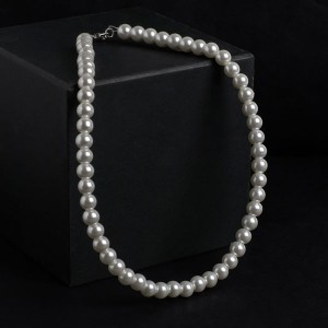 Бусы жемчуг "Невеста" бусины d=0,8, цвет белый, 40 см Бусы жемчуг "Невеста" бусины d=0,8, цвет белый, 40 см