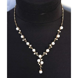 Колье из жемчуга "веточка"